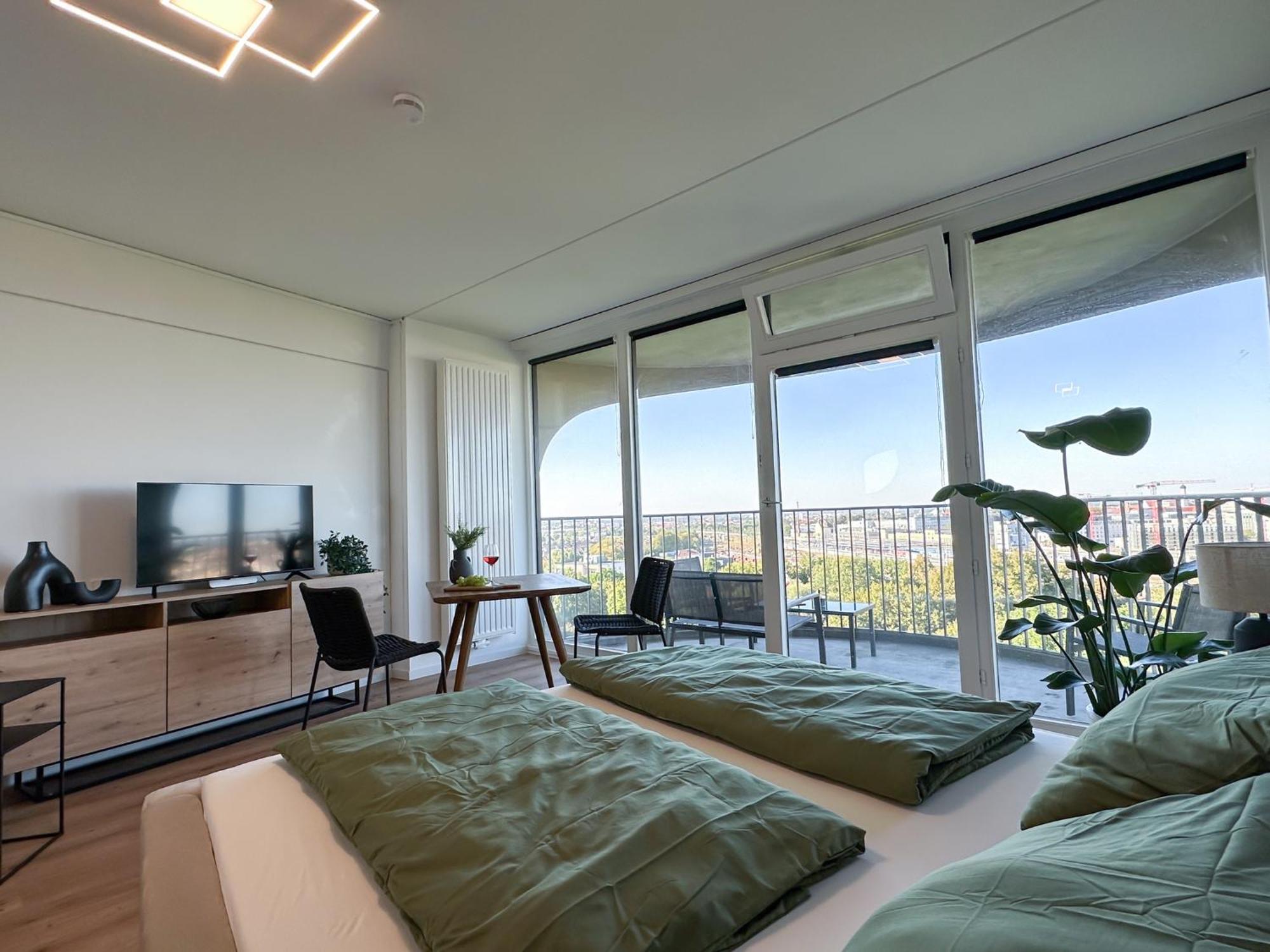 Helles Apartment Mit Tollem Blick Ueber اوغسبورغ المظهر الخارجي الصورة